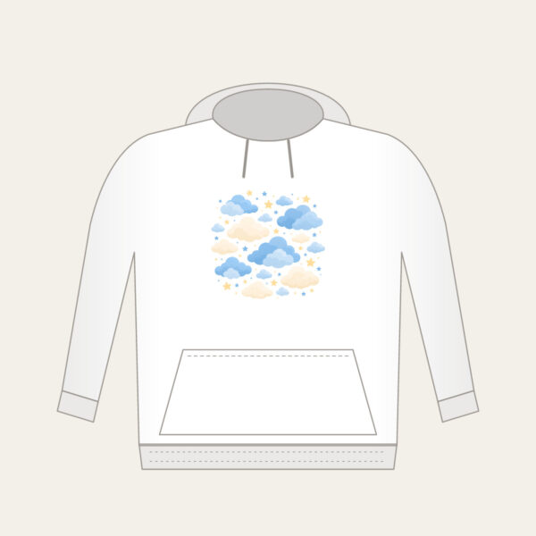 Product image Cloudy Night Sky with Tiny Stars Hoodie