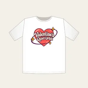 Valentine's Quiet Orbit T-Shirt in white