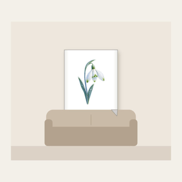 Product image Frosted Snowdrop Blossom Fleece Blanket