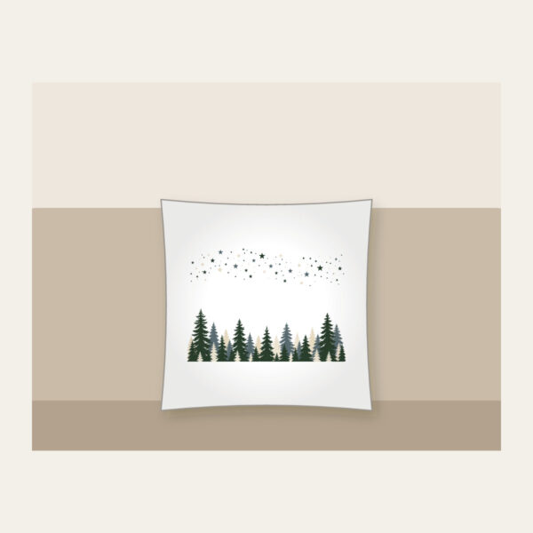Product image Pine Silhouettes under Scattered Stars Pillow