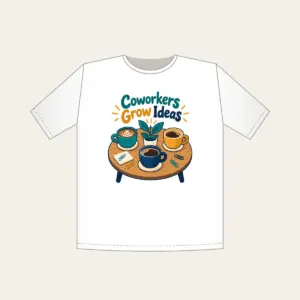 Coworkers Grow Ideas T-Shirt in white