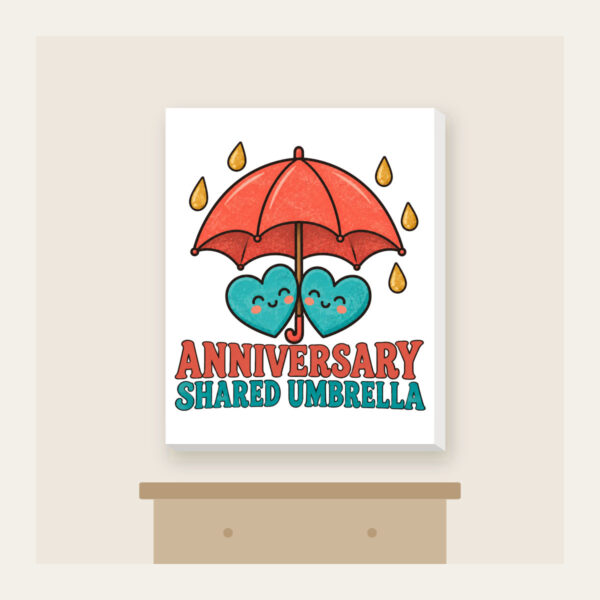 Product image Anniversary Shared Umbrella Canvas Print