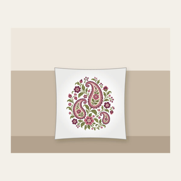 Product image Plum and Olive Paisley Garden Pillow
