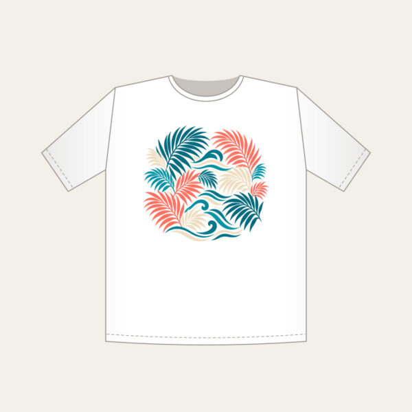 Product image Palm Fronds and Wave Lines T-Shirt