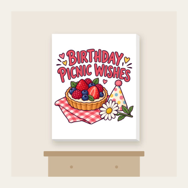 Product image Birthday Picnic Wishes Canvas Print