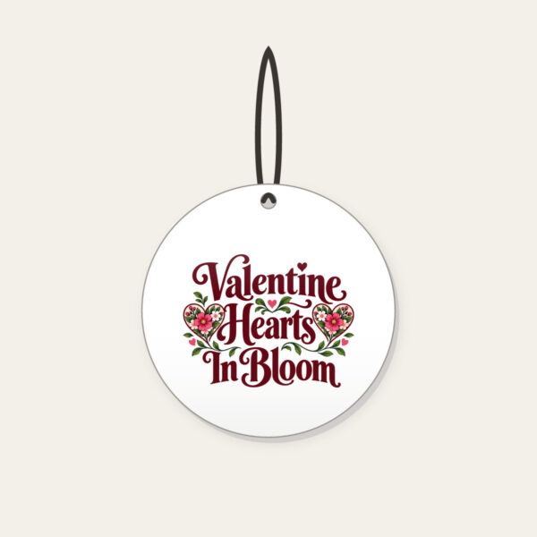 Product image Valentine Hearts in Bloom Ceramic Ornament