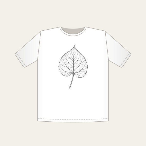 Product image Single Leaf Study in Black Line Art T-Shirt
