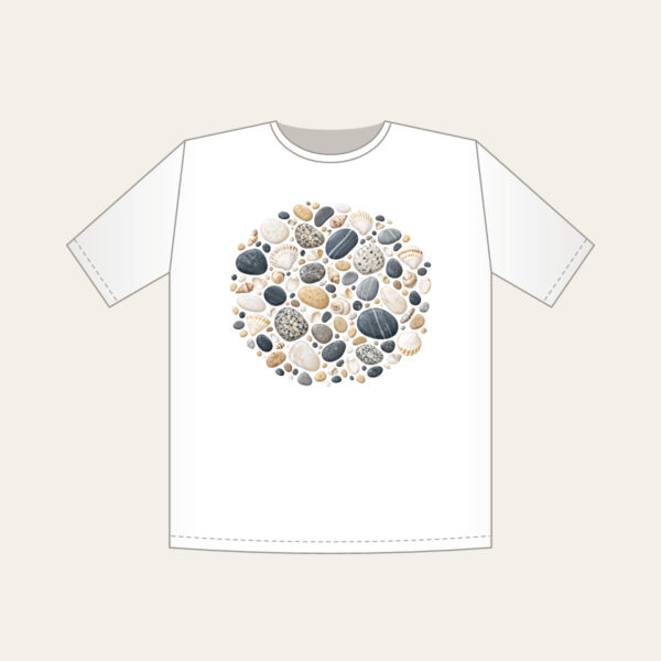 Product image Beach Pebbles and Tiny Shells T-Shirt