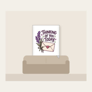 THINKING OF YOU TODAY Fleece Blanket in white