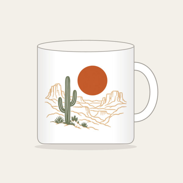 Product image Desert Sun and Canyon Lines Mug