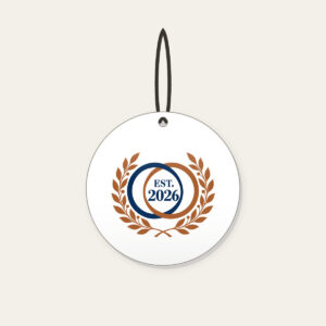 EST. 2026 Ceramic Ornament in white
