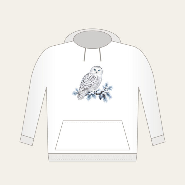 Product image Snowy Owl on a Frosted Branch Hoodie