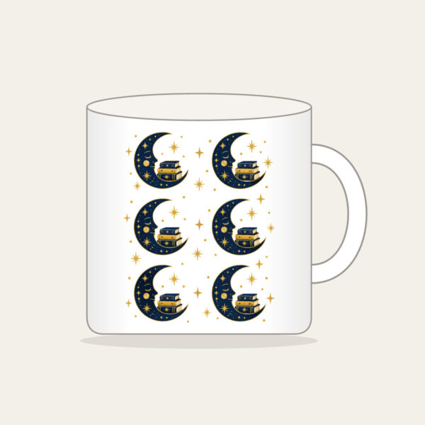 Product image Crescent Moon with a Stack of Books Mug