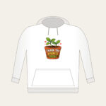 THANK YOU KINDNESS GROWS Hoodie in white