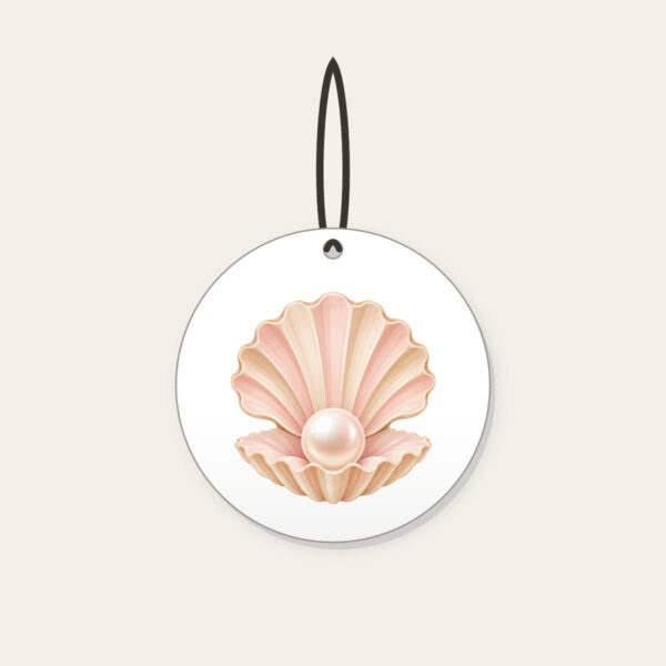 Product image Scallop Shell Holding a Pearl Ceramic Ornament