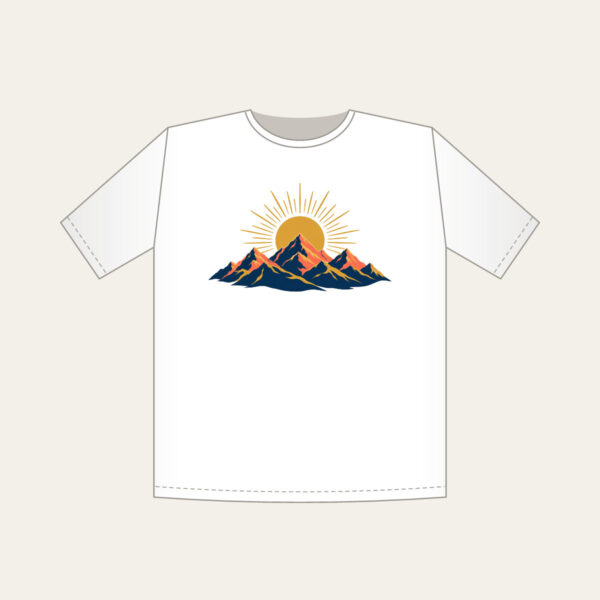 Product image Mountain Range with a Golden Sunrise Disc T-Shirt