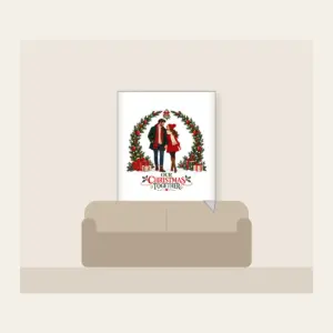 Our Christmas Together Fleece Blanket in white