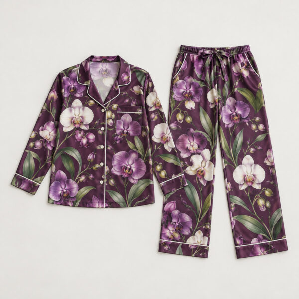 Product image Orchid Garden Satin Pajama Set