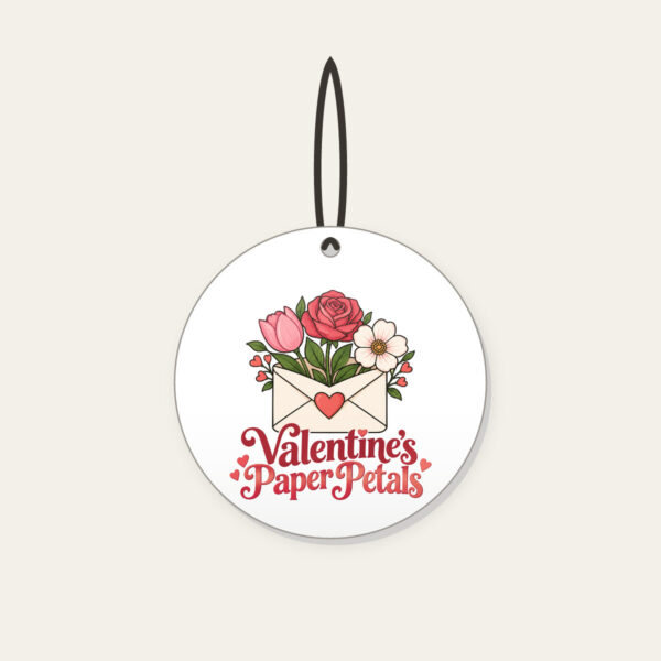 Product image Valentine's Paper Petals Ceramic Ornament