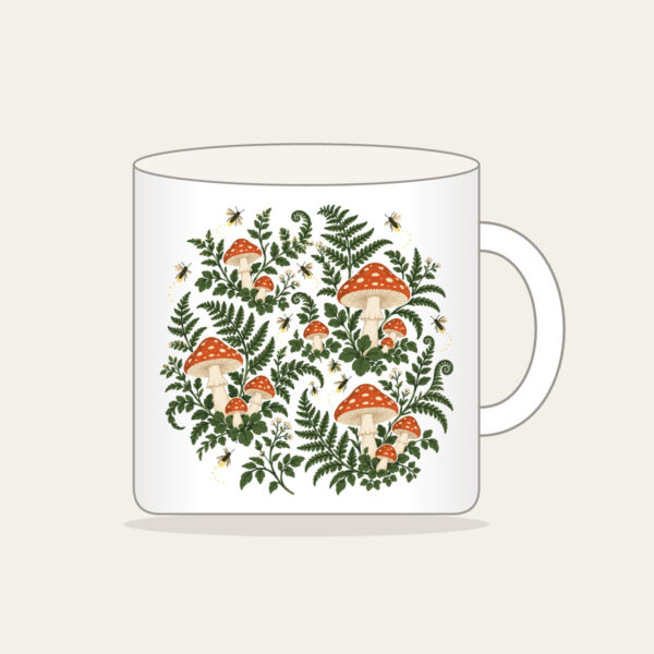 Product image Toadstools, Ferns and Fireflies Mug
