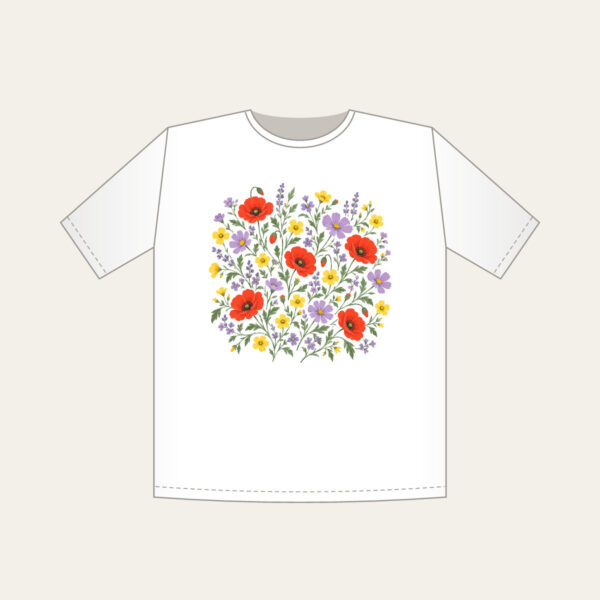 Product image Wildflower Scatter on Sage T-Shirt