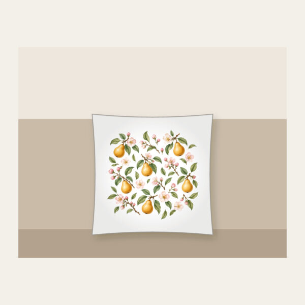 Product image Golden Pears and Blush Blossoms Pillow