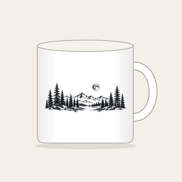 Product image Pine Tree Line and Crescent Moon Mug
