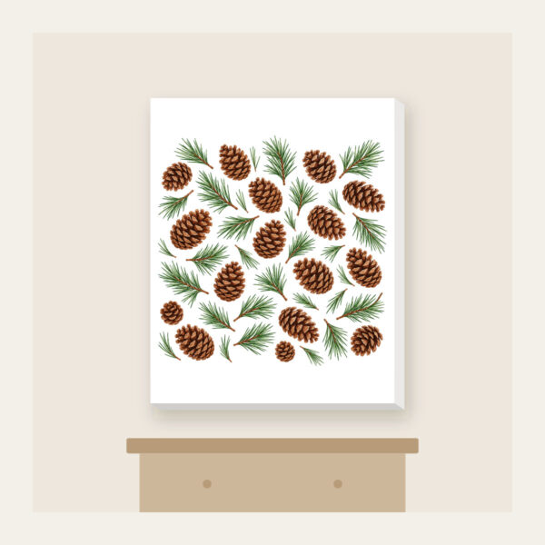Product image Scattered Pine Cones and Needles Canvas Print