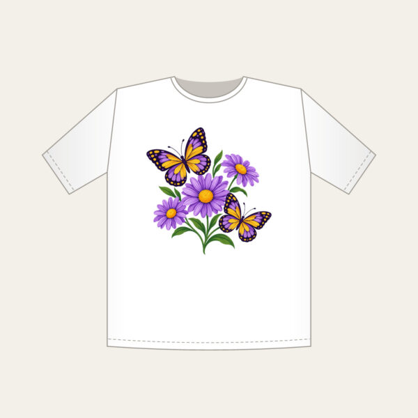 Product image Two Butterflies and Three Daisies T-Shirt