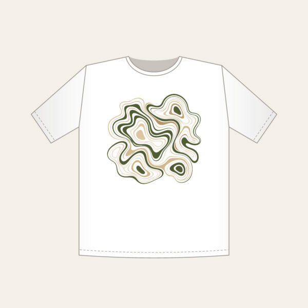 Product image Moss and Sand Contour Lines T-Shirt