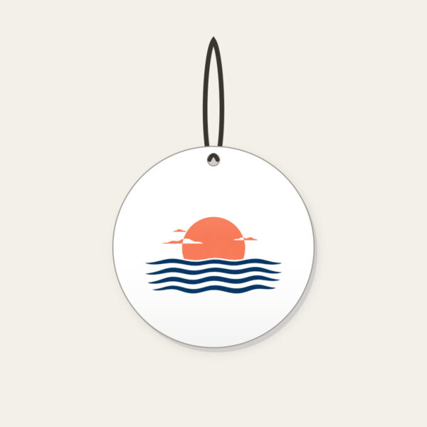 Product image Rising Sun over a Navy Horizon Ceramic Ornament