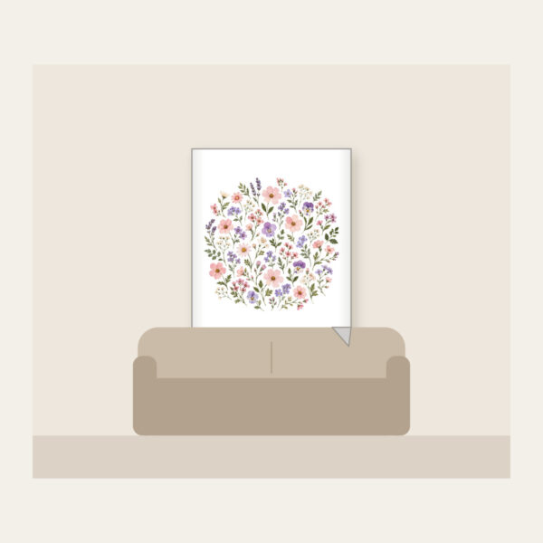 Product image Pressed Posies in Blush and Lavender Fleece Blanket