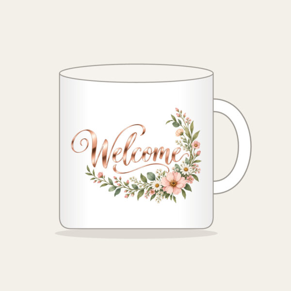 Product image Rose Gold Welcome Wildflower Garland Mug