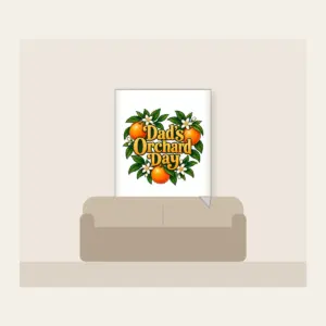 Dad's Orchard Day Fleece Blanket in white