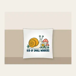 KID OF SMALL WONDERS Pillow in white