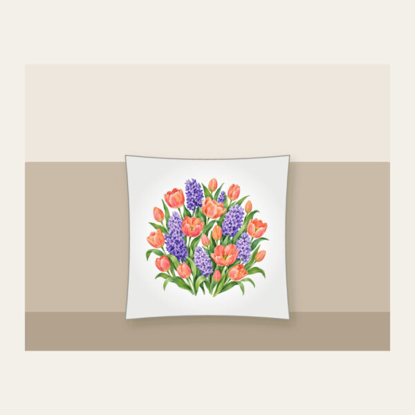 Product image Tulip and Hyacinth Beds Pillow