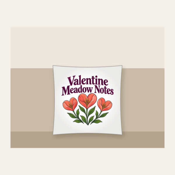 Product image Valentine Meadow Notes Pillow