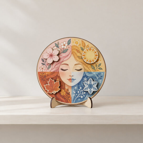 Product image Seasons Wheel Interchangeable Wood Sign