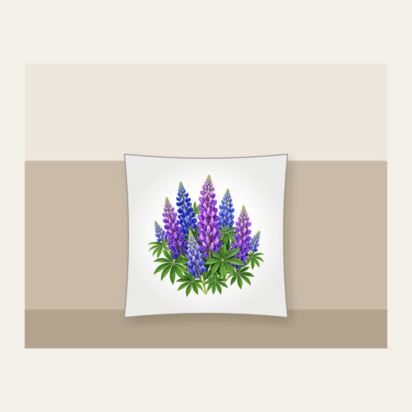 Product image Lupine Spikes in Violet and Blue Pillow
