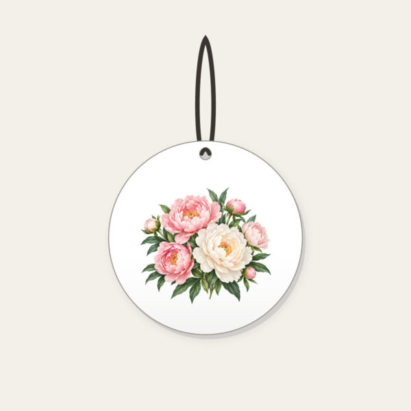 Product image Blush and White Peonies Ceramic Ornament