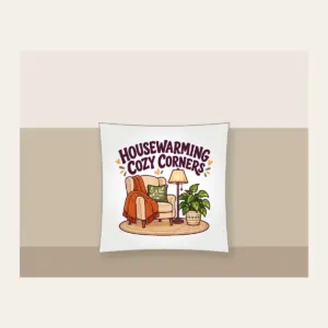 HOUSEWARMING COZY CORNERS Pillow in white