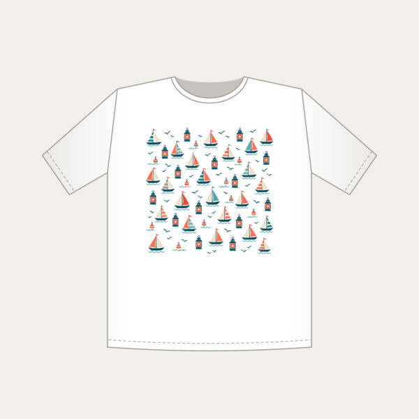 Product image Tiny Sailboats and Harbour Lanterns T-Shirt
