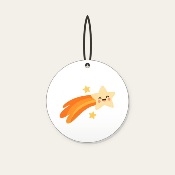 Product image Cheerful Comet with Two Stars Ceramic Ornament