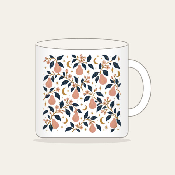 Product image Pear Branches and Crescent Moons Mug