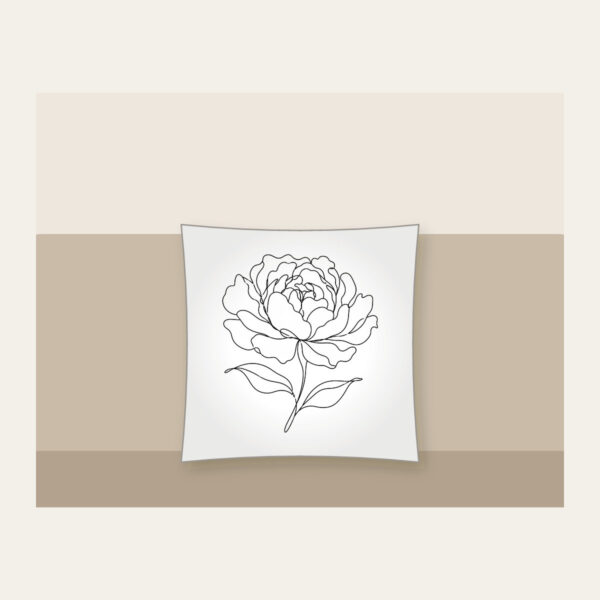 Product image Peony in One Line Pillow