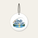 Dad's Quiet Cast Ceramic Ornament in white