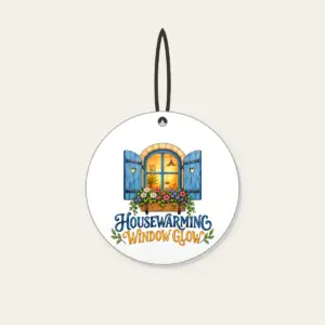HOUSEWARMING WINDOW GLOW Ceramic Ornament in white