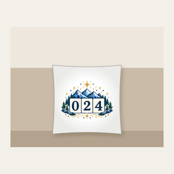 Product image Mountain and Star Border with 024 Pillow