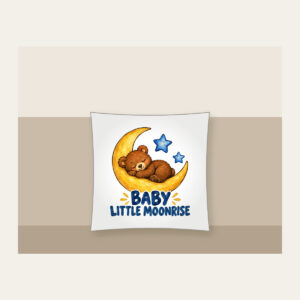 BABY LITTLE MOONRISE Pillow in white