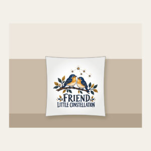 FRIEND LITTLE CONSTELLATION Pillow in white